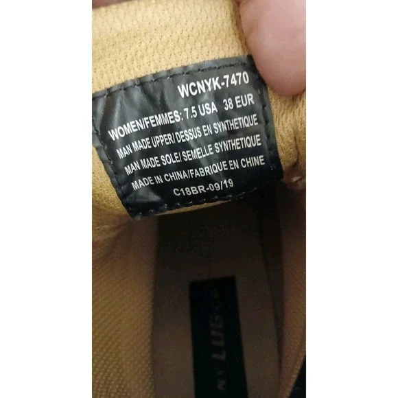 Lugz Drifter 6 SteelToe Golden Wheat Bark Tan Gum Women Sz 7.5 OR Men Sz 6 #1085 - Picture 13 of 13